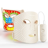MIVANI Red Light Therapy Mask for Face, LED Face Mask 7 Colors 8 Modes with 850nm NIR, 368 LEDs Red & Blue LED Light Therapy for Wrinkles Acne at Home Skincare, 2600mAh Rechargeable Remote
