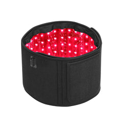 Full Black LED Red Infrared Light Therapy Belt on a white background