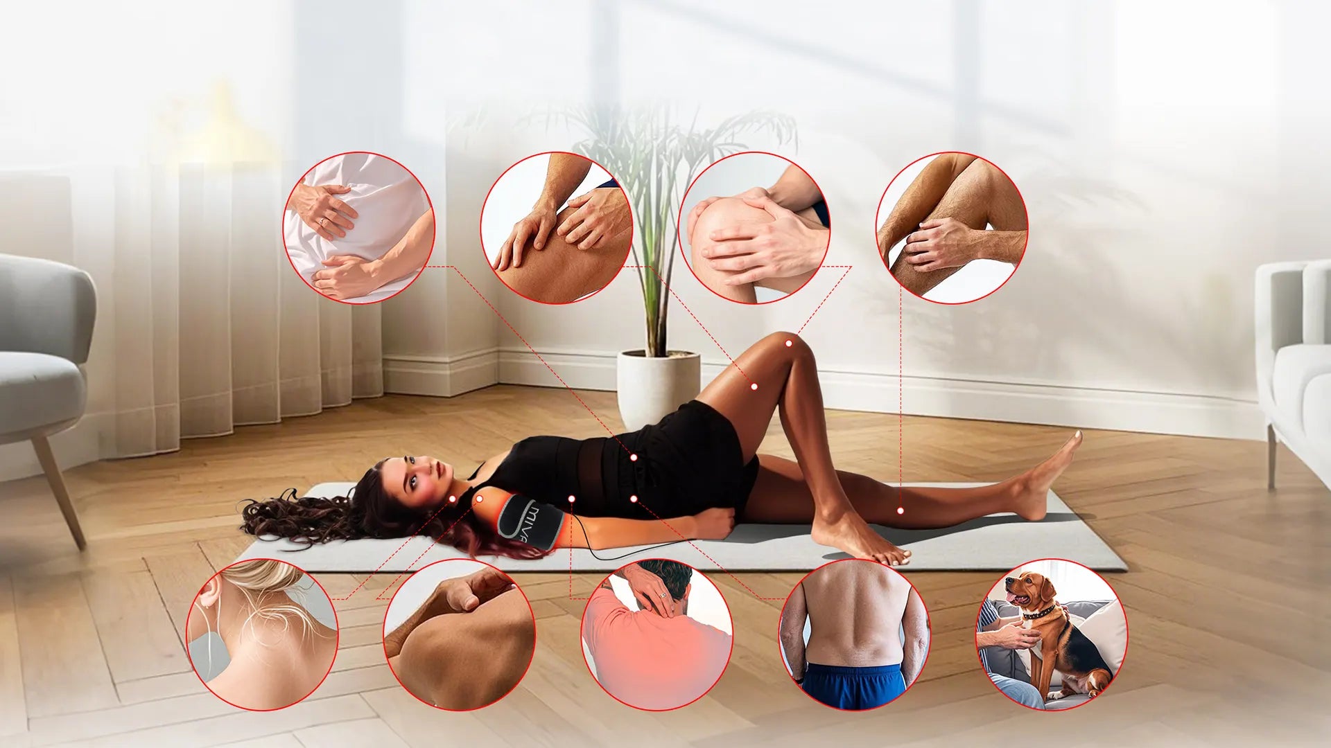 Load video: Video for Mivani LED Light Therapy Mini Pad!